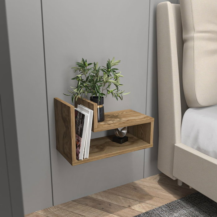 Hanah Home Lara Mesita de Noche Oud Oak Hanah Home Lara Mesita de Noche Oud Oak
